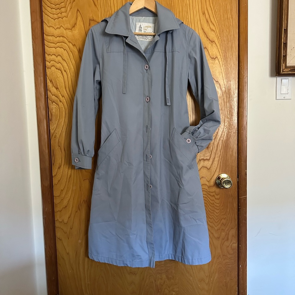 Dusty blue Trench Coat